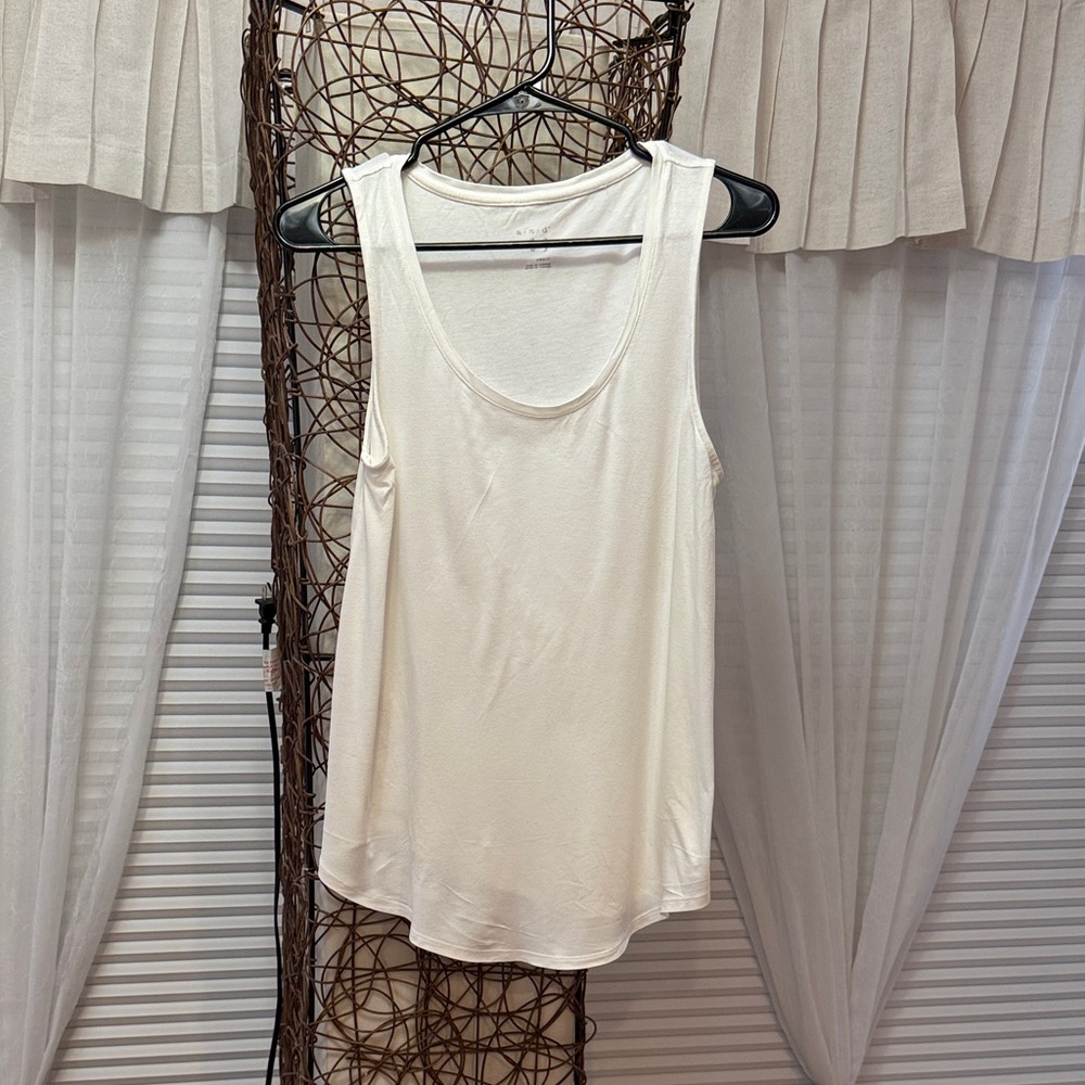 Cream Sleeveless Top